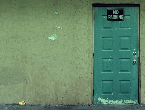 No Parking Door by Aaron Escobar  (the spaniard)