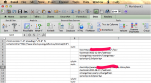 How an XML doc appear in Excel for Mac 2011