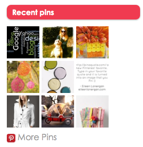 Add Recent Pins To A Widget on Your Website